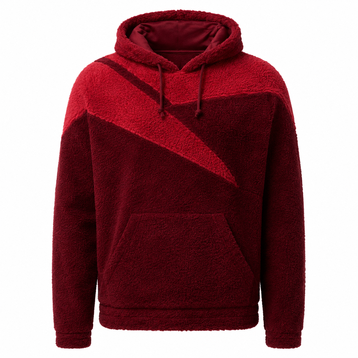 Men's Sherpa Fleece Activewear Hoodie ECHD002 - Image 4